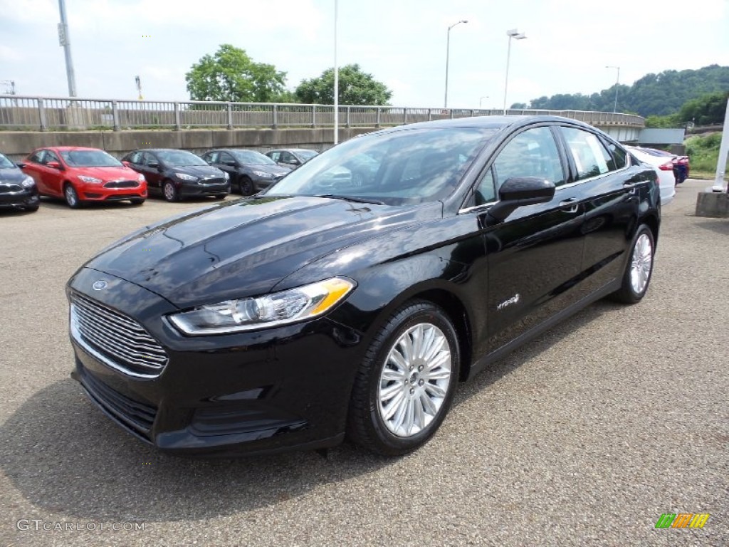 Shadow Black 2016 Ford Fusion Hybrid S Exterior Photo #104743715