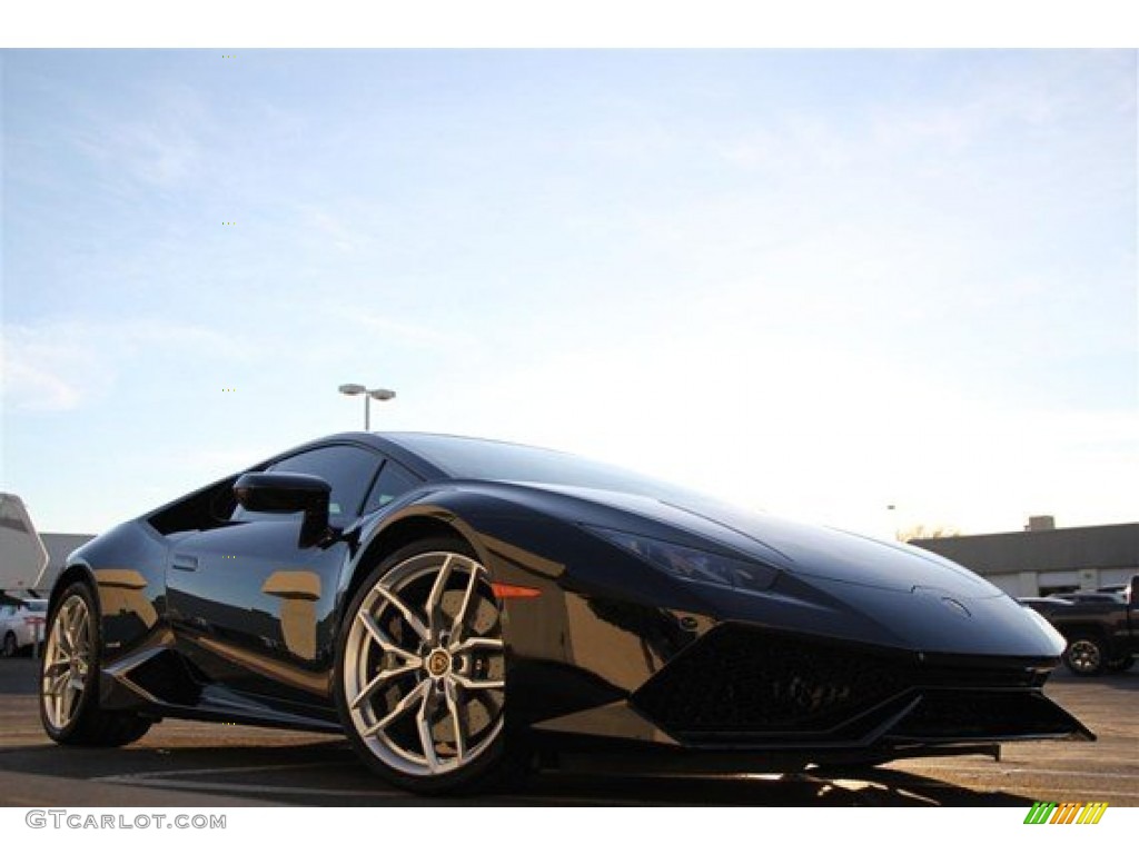 Nero Noctis 2015 Lamborghini Huracan LP 610-4 Exterior Photo #104752345