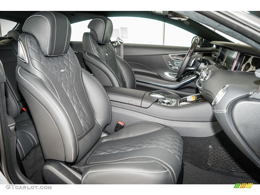 Black Interior 2015 Mercedes-Benz S 550 4Matic Coupe Photo #104753929