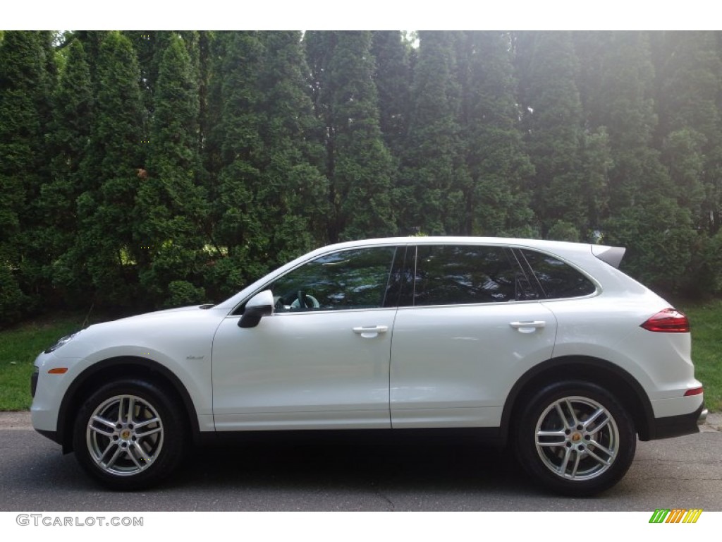 Carrara White Metallic 2015 Porsche Cayenne Diesel Exterior Photo #104757436