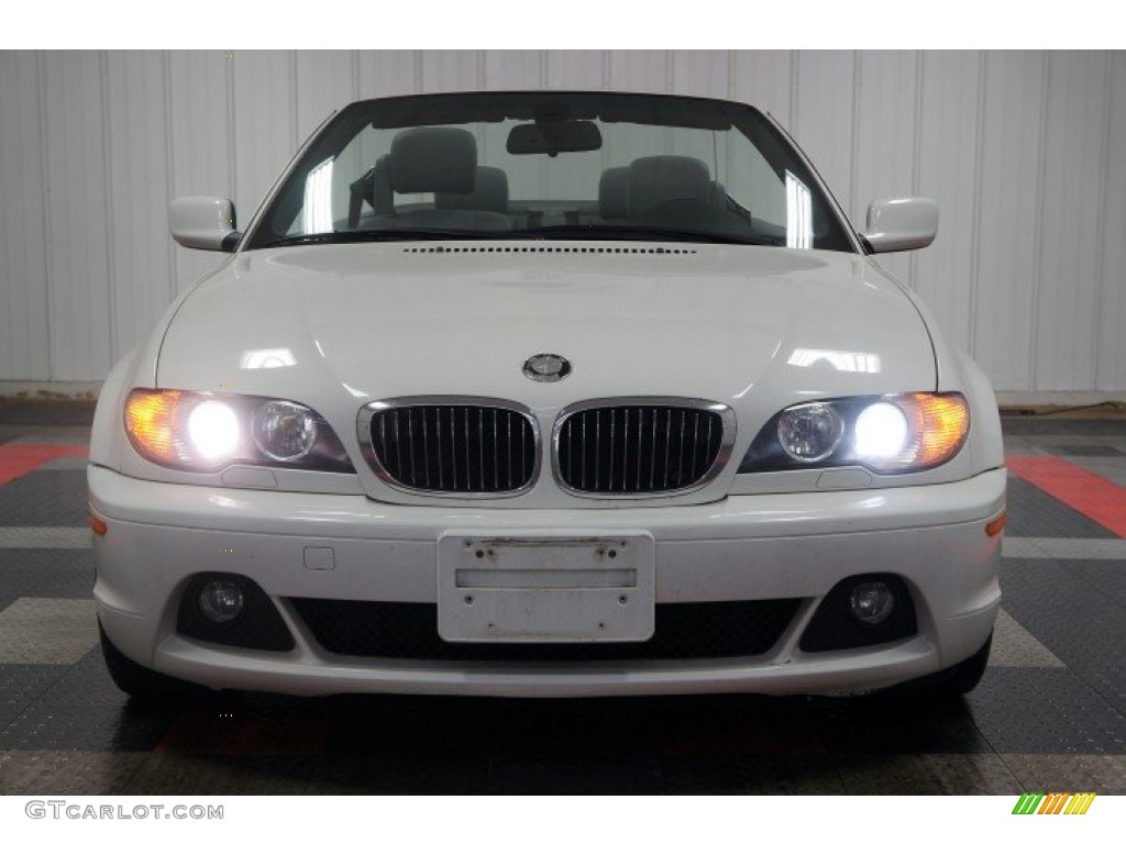 2005 3 Series 325i Convertible - Alpine White / Grey photo #4