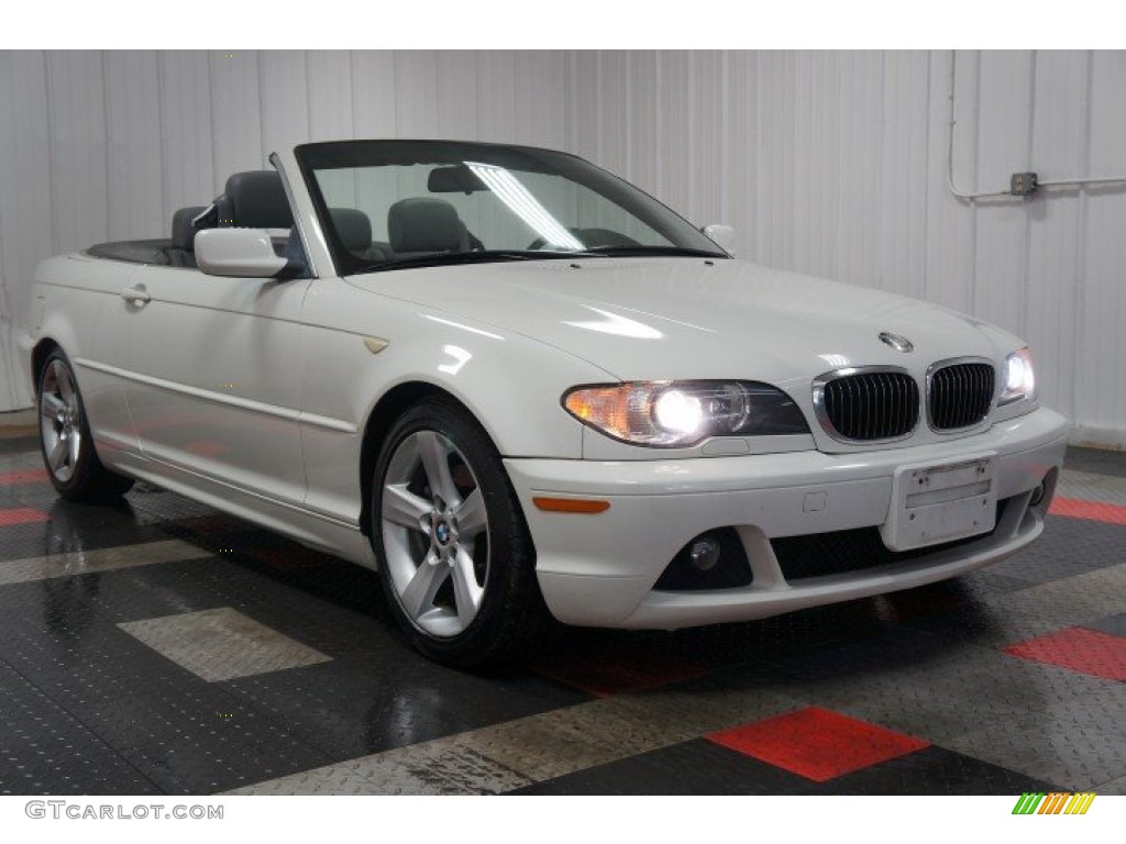 2005 3 Series 325i Convertible - Alpine White / Grey photo #5