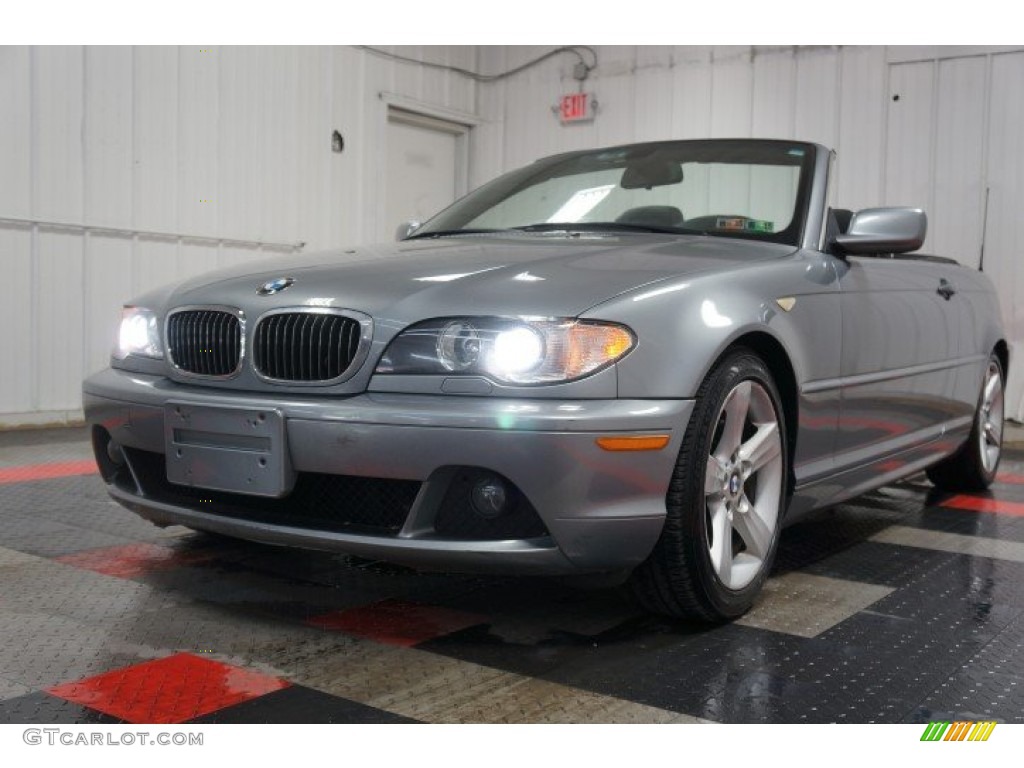 2004 3 Series 325i Convertible - Steel Blue Metallic / Black photo #3