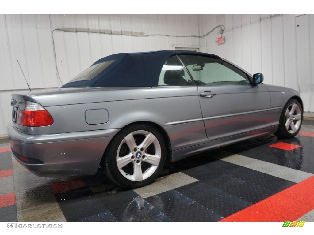 2004 3 Series 325i Convertible - Steel Blue Metallic / Black photo #7