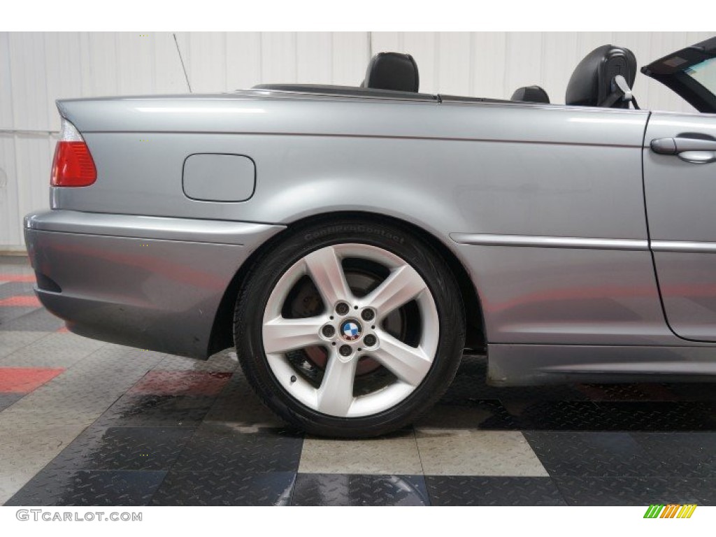 2004 3 Series 325i Convertible - Steel Blue Metallic / Black photo #55