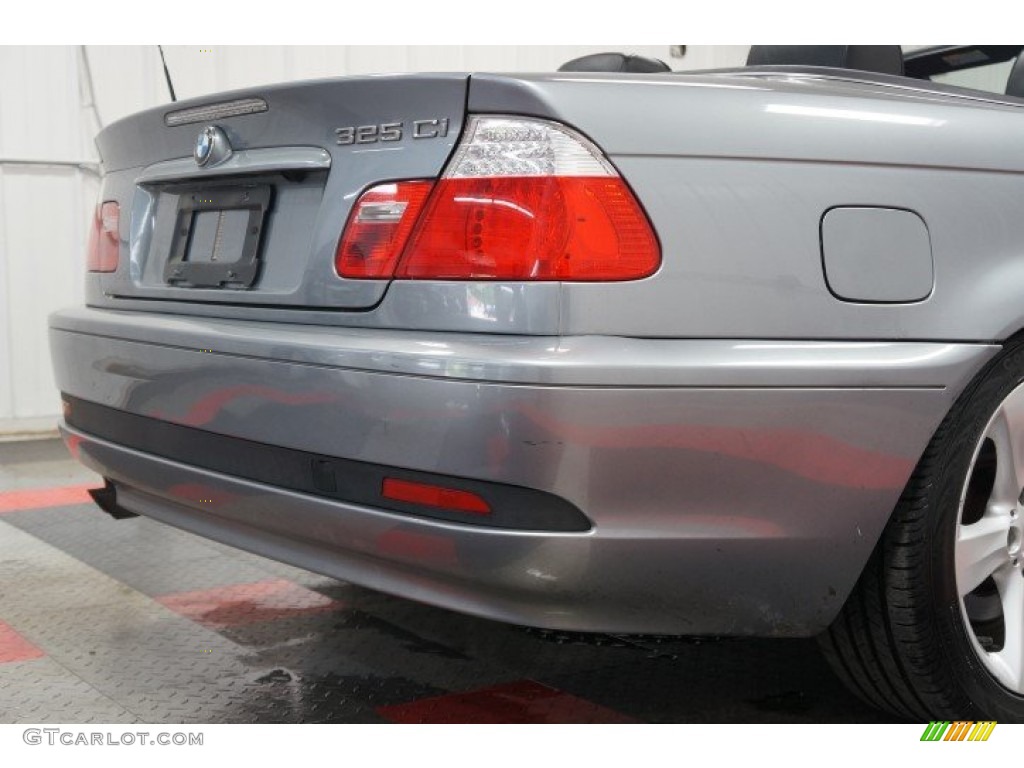 2004 3 Series 325i Convertible - Steel Blue Metallic / Black photo #61