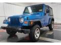 2003 Intense Blue Pearl Jeep Wrangler X 4x4  photo #2