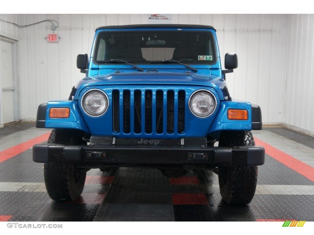 2003 Wrangler X 4x4 - Intense Blue Pearl / Dark Slate Gray photo #3