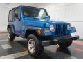 2003 Intense Blue Pearl Jeep Wrangler X 4x4  photo #4