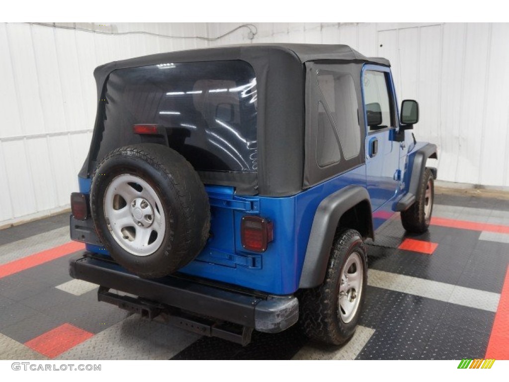 2003 Wrangler X 4x4 - Intense Blue Pearl / Dark Slate Gray photo #7