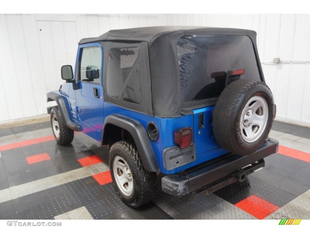 2003 Wrangler X 4x4 - Intense Blue Pearl / Dark Slate Gray photo #9