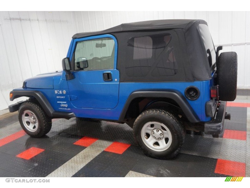 2003 Wrangler X 4x4 - Intense Blue Pearl / Dark Slate Gray photo #10