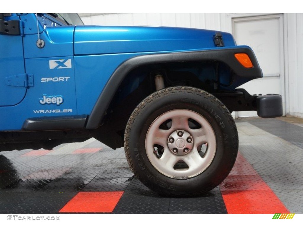 2003 Wrangler X 4x4 - Intense Blue Pearl / Dark Slate Gray photo #36
