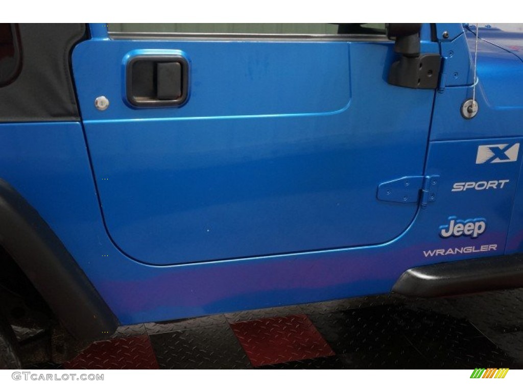 2003 Wrangler X 4x4 - Intense Blue Pearl / Dark Slate Gray photo #39
