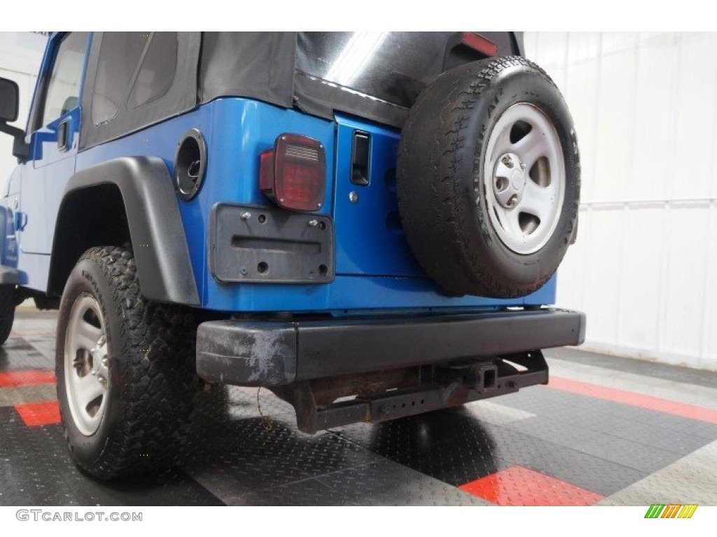 2003 Wrangler X 4x4 - Intense Blue Pearl / Dark Slate Gray photo #43