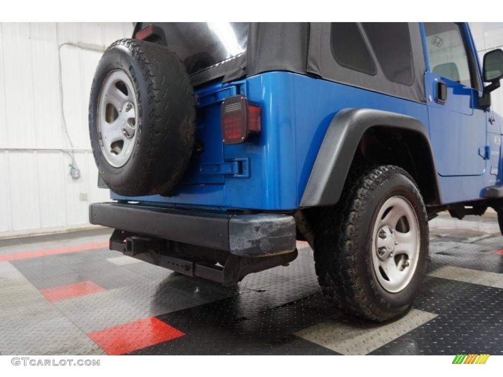 2003 Wrangler X 4x4 - Intense Blue Pearl / Dark Slate Gray photo #44