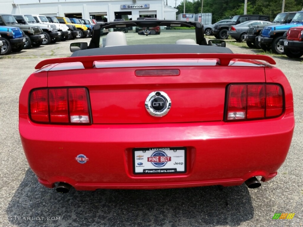2005 Mustang GT Premium Convertible - Torch Red / Light Graphite photo #8