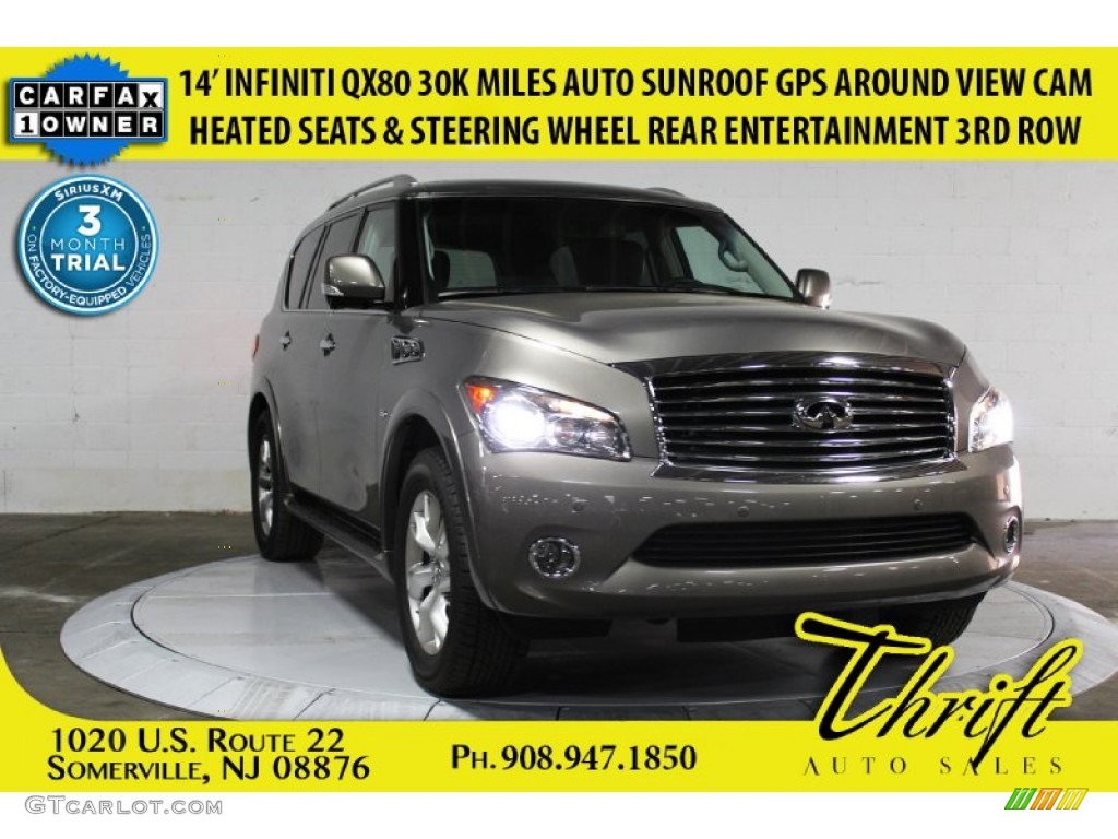 2014 QX80 AWD - Smoky Quartz / Graphite photo #1