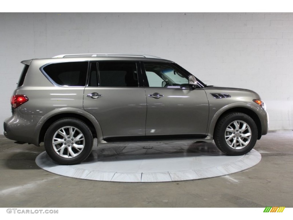 2014 QX80 AWD - Smoky Quartz / Graphite photo #8