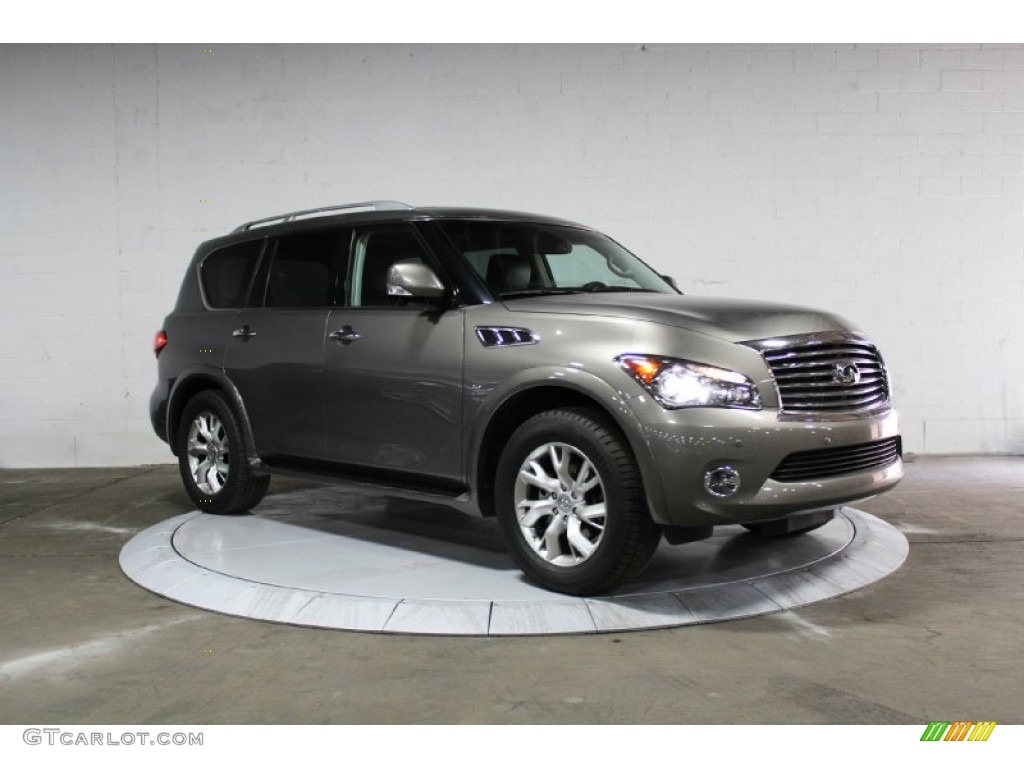 2014 QX80 AWD - Smoky Quartz / Graphite photo #9
