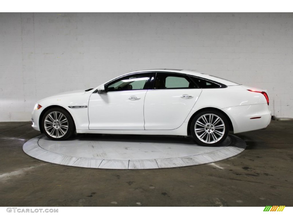 Polaris White 2012 Jaguar XJ XJ Supercharged Exterior Photo #104767855