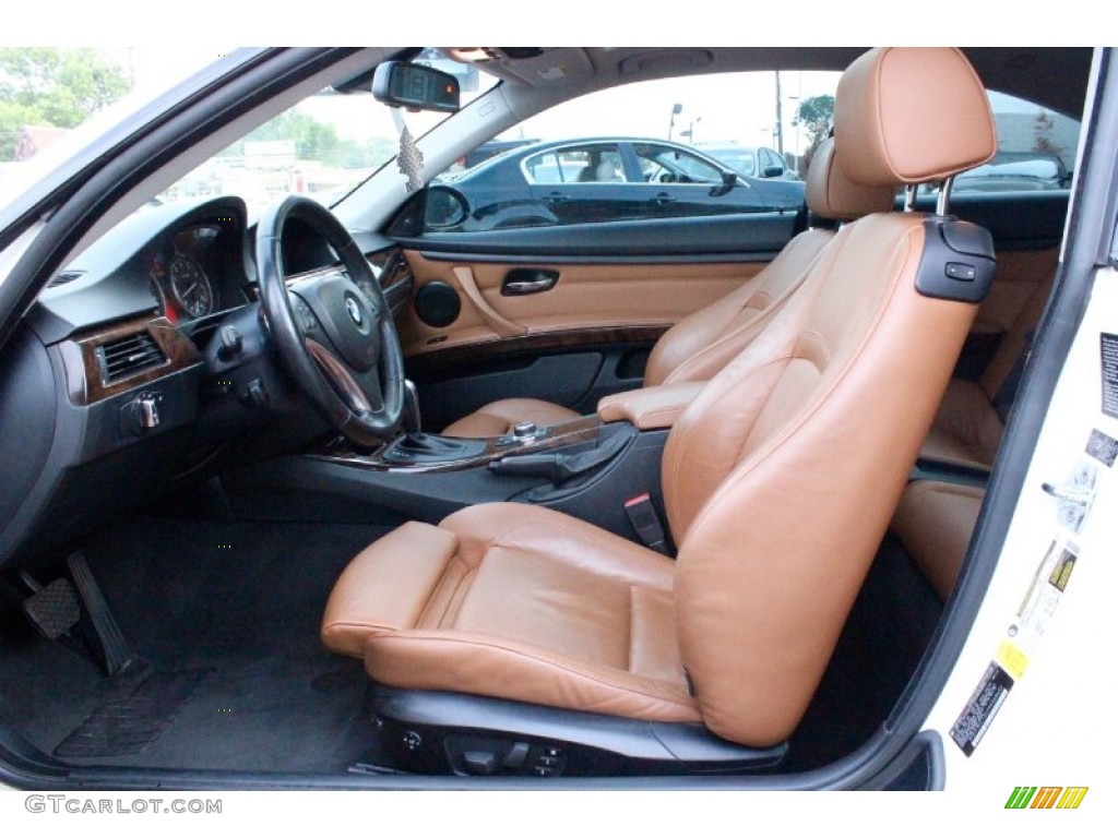 2009 3 Series 335xi Coupe - Alpine White / Saddle Brown Dakota Leather photo #14