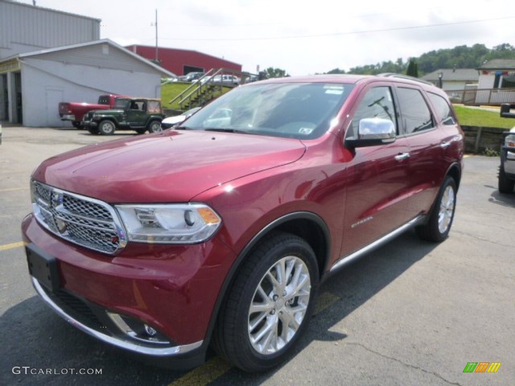 2015 Durango Citadel AWD - Deep Cherry Red Crystal Pearl / Black photo #1