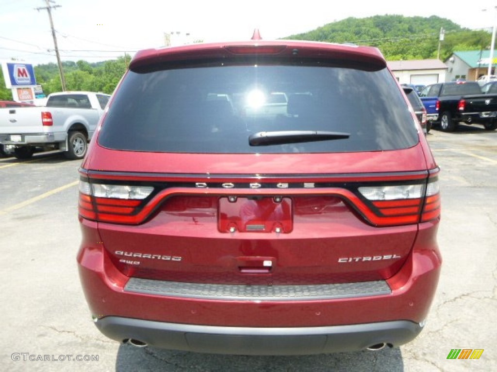 2015 Durango Citadel AWD - Deep Cherry Red Crystal Pearl / Black photo #4