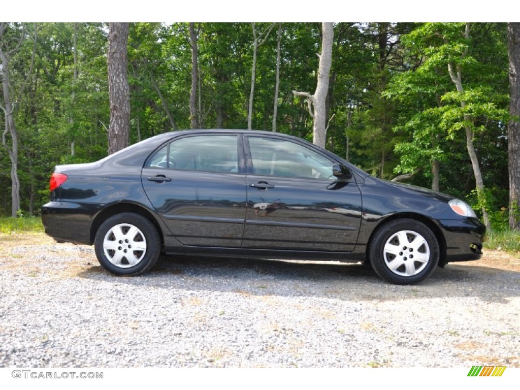 Black Sand Pearl 2005 Toyota Corolla LE Exterior Photo #104770200