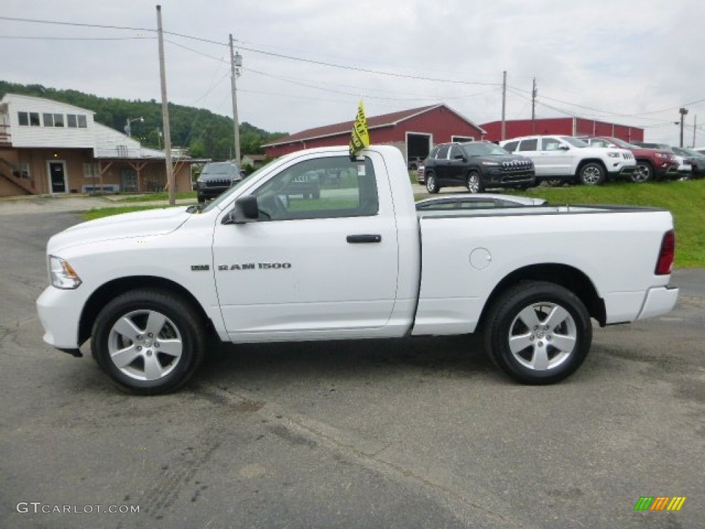 2012 Ram 1500 ST Regular Cab 4x4 - Bright White / Dark Slate Gray/Medium Graystone photo #2