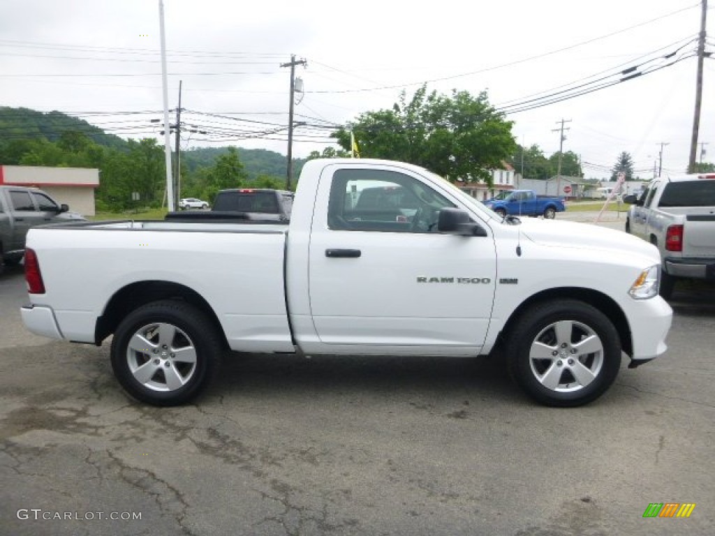 2012 Ram 1500 ST Regular Cab 4x4 - Bright White / Dark Slate Gray/Medium Graystone photo #8