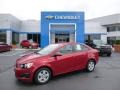 Crystal Red Tintcoat 2013 Chevrolet Sonic LS Sedan