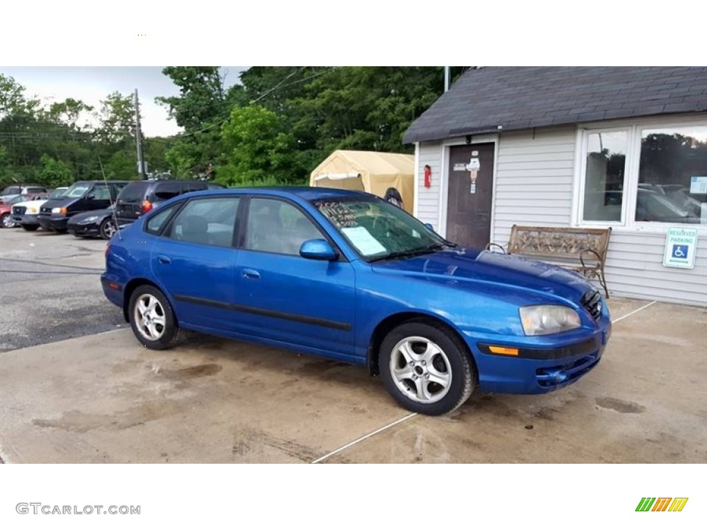 2006 Elantra GT Hatchback - Tidal Wave Blue / Gray photo #2