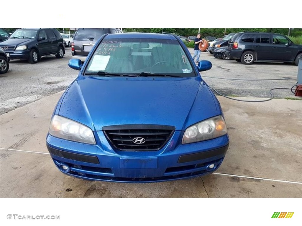 2006 Elantra GT Hatchback - Tidal Wave Blue / Gray photo #7