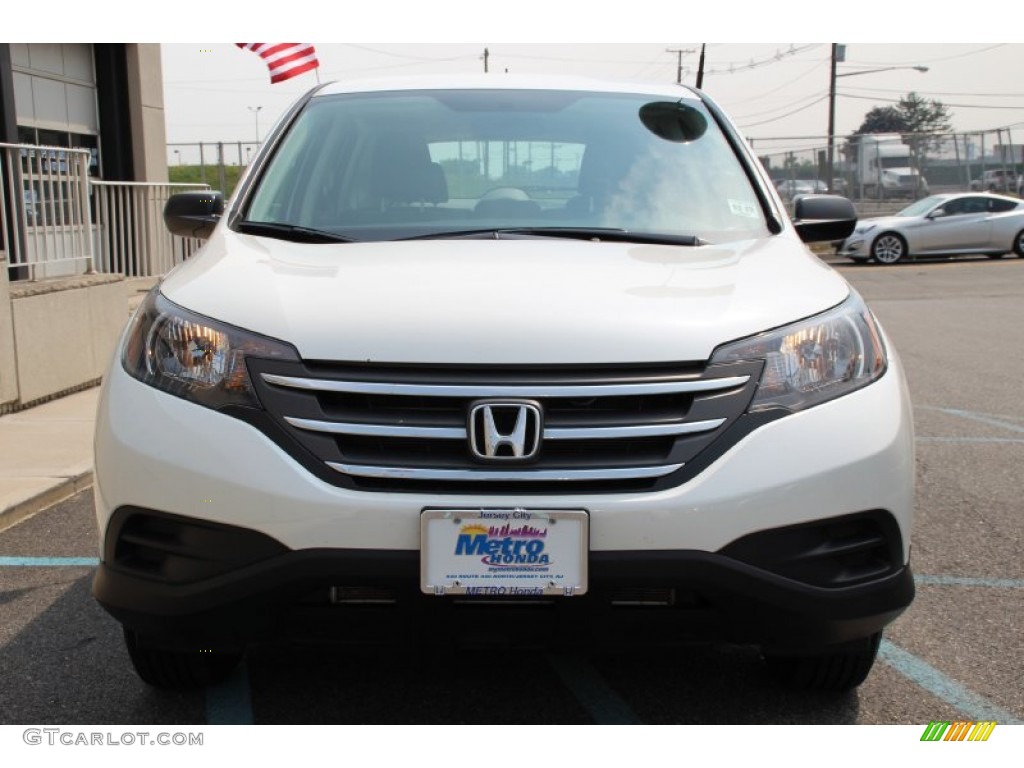 2013 CR-V LX AWD - White Diamond Pearl / Gray photo #2