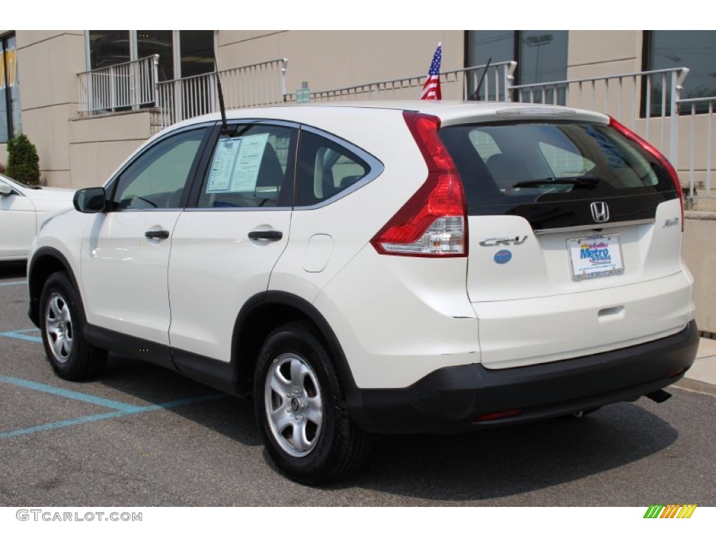 2013 CR-V LX AWD - White Diamond Pearl / Gray photo #4