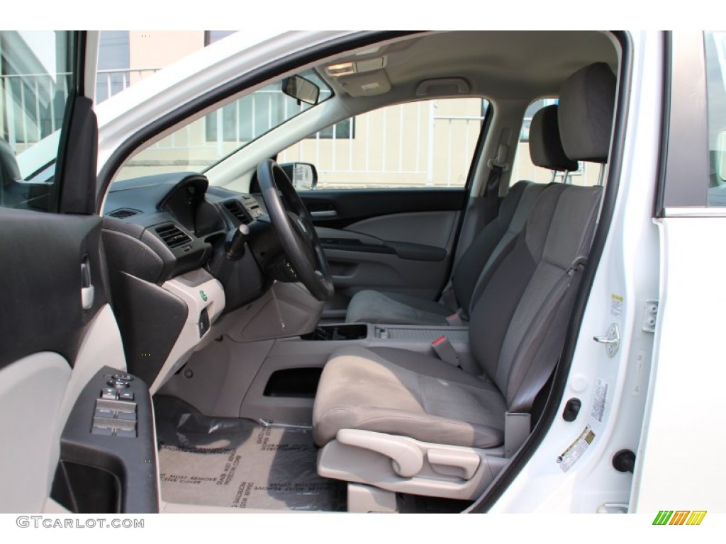 2013 CR-V LX AWD - White Diamond Pearl / Gray photo #9