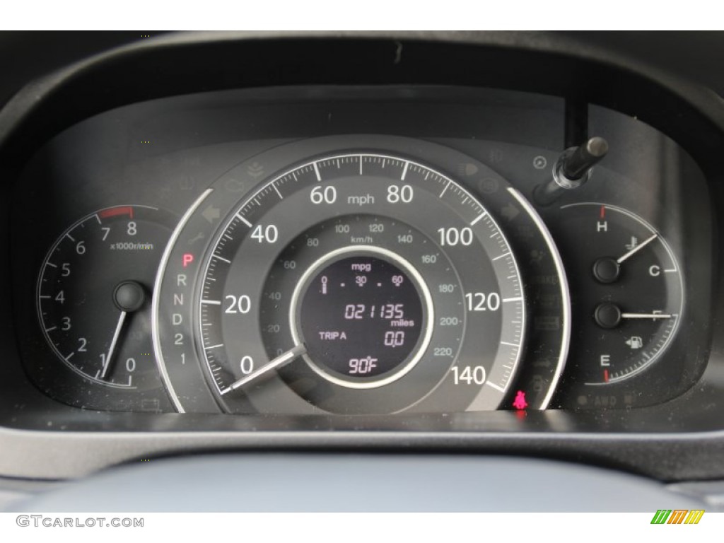 2013 CR-V LX AWD - White Diamond Pearl / Gray photo #16