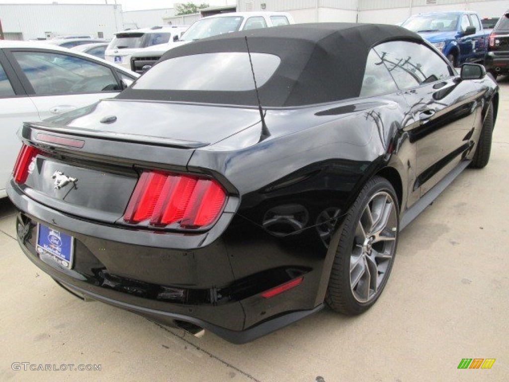 2015 Mustang EcoBoost Premium Convertible - Black / Ebony photo #6