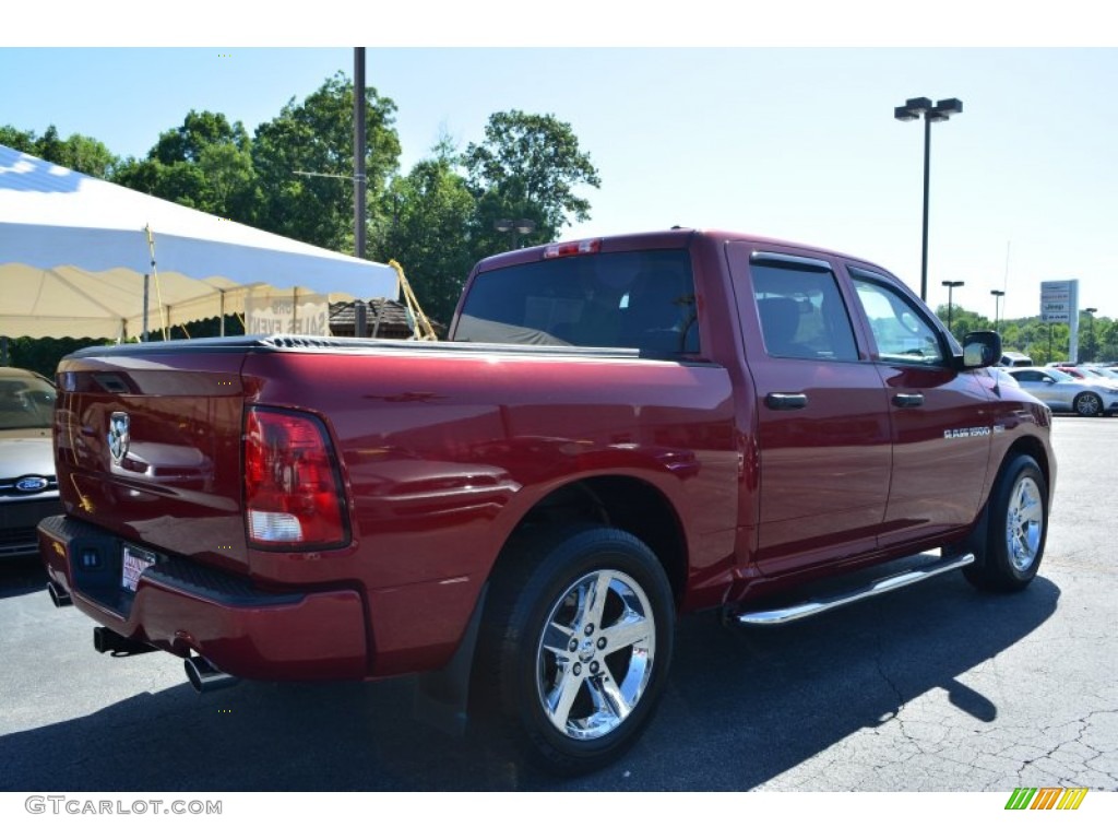 2012 Ram 1500 Express Crew Cab - Deep Molten Red Pearl / Dark Slate Gray/Medium Graystone photo #3