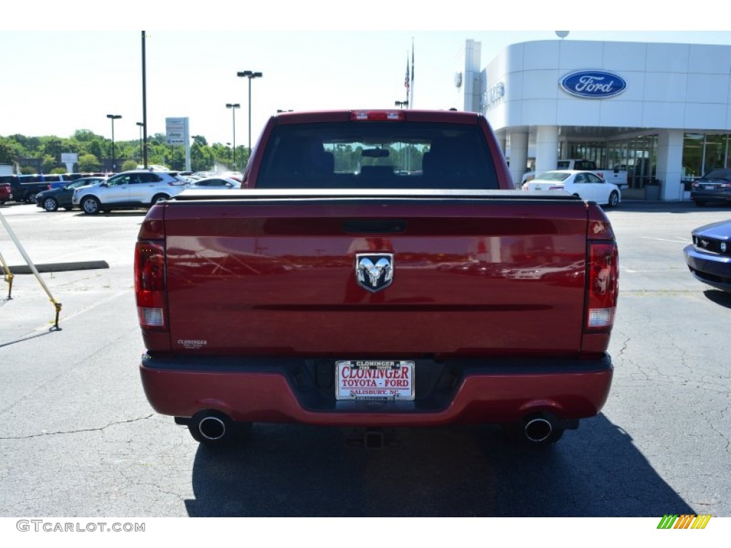 2012 Ram 1500 Express Crew Cab - Deep Molten Red Pearl / Dark Slate Gray/Medium Graystone photo #4