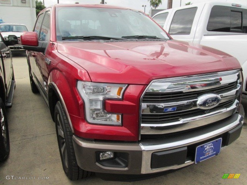 2015 F150 King Ranch SuperCrew - Ruby Red Metallic / King Ranch Java/Mesa photo #1