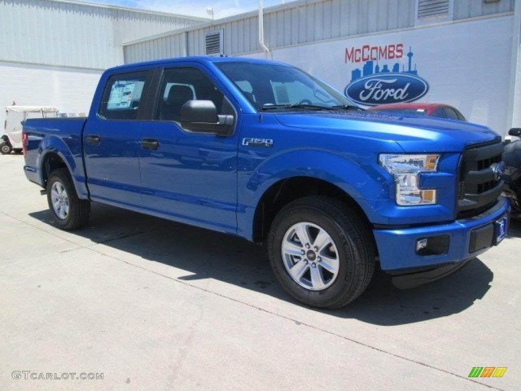 2015 F150 XL SuperCrew - Blue Flame Metallic / Medium Earth Gray photo #20