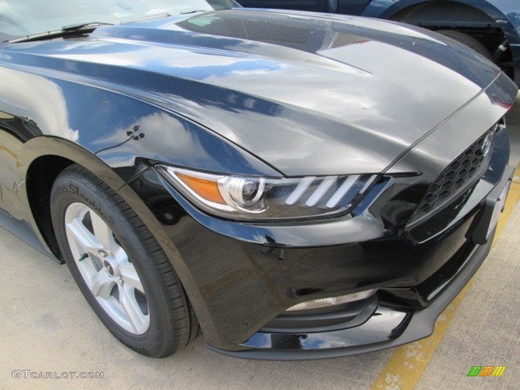 2015 Mustang V6 Coupe - Black / Ebony photo #2