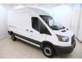 Oxford White 2015 Ford Transit Van 250 HR Long Exterior