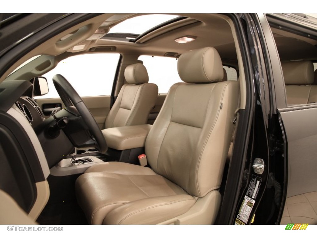 Sand Beige Interior 2012 Toyota Sequoia Limited 4WD Photo #104793283