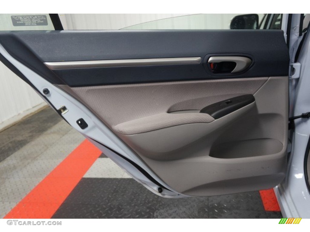 2009 Civic Hybrid Sedan - Spectrum White Pearl / Blue photo #15