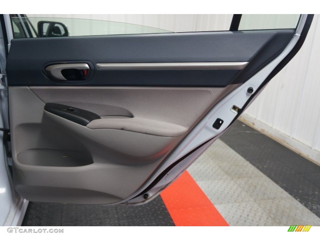 2009 Civic Hybrid Sedan - Spectrum White Pearl / Blue photo #16