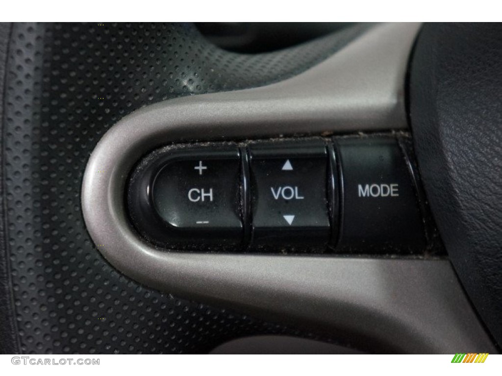 2009 Civic Hybrid Sedan - Spectrum White Pearl / Blue photo #24