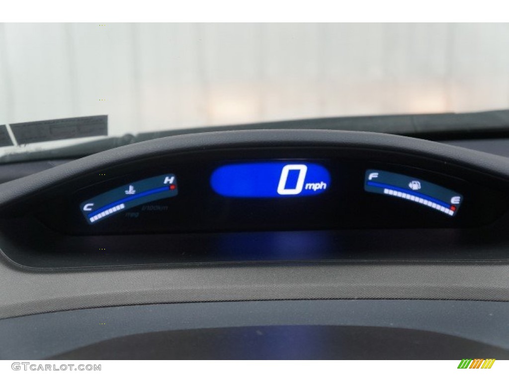 2009 Civic Hybrid Sedan - Spectrum White Pearl / Blue photo #29